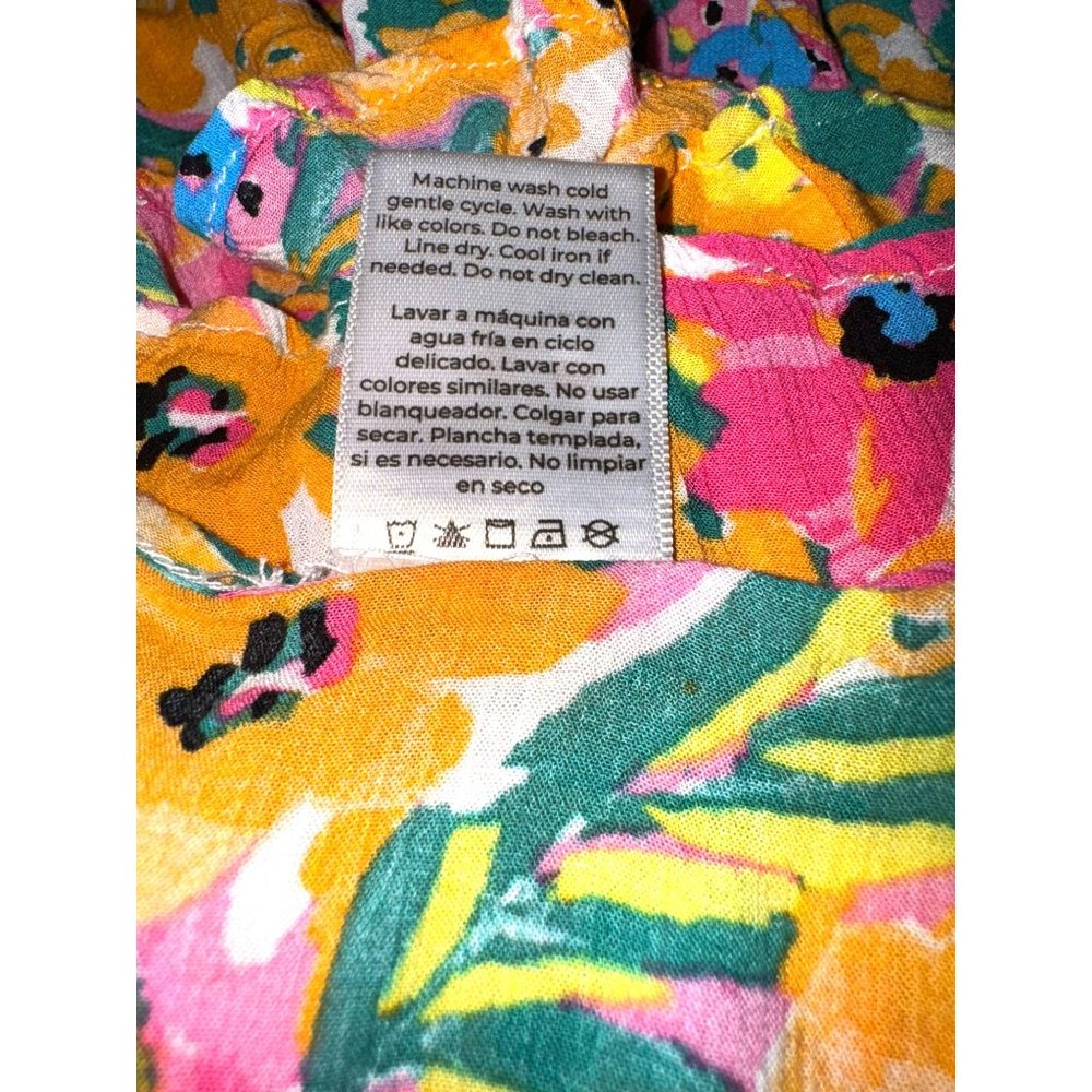 Anne Cole Summer Floral Design with Ruffle Sleeve Women Size XS - Picture 9 of 9